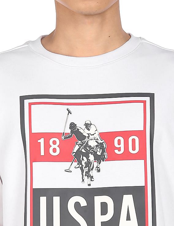 U.S. Polo Assn. Crew Neck Brand Print Sweatshirt