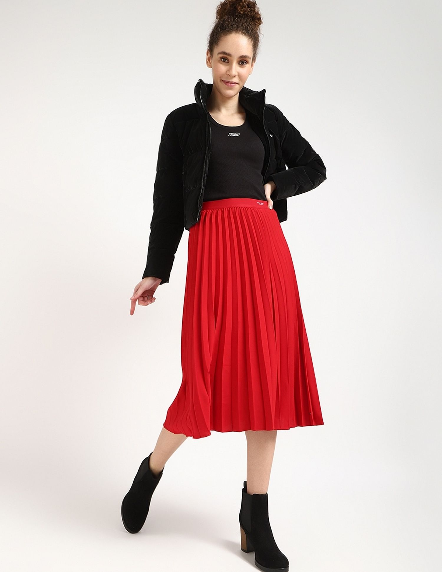 Tommy Hilfiger Regular-Fit Solid High-Rise Skirt