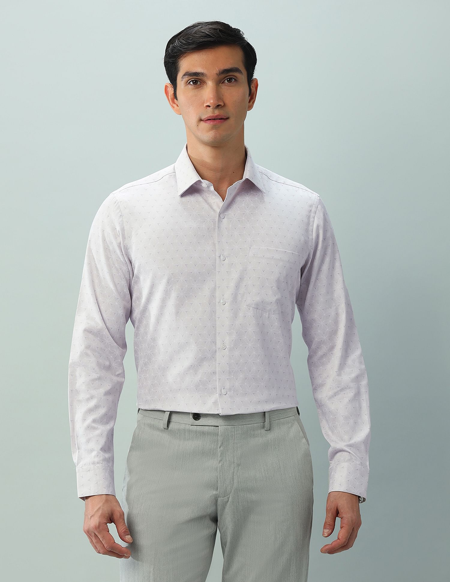 Arrow Regular Fit Twill Printed Shirt
