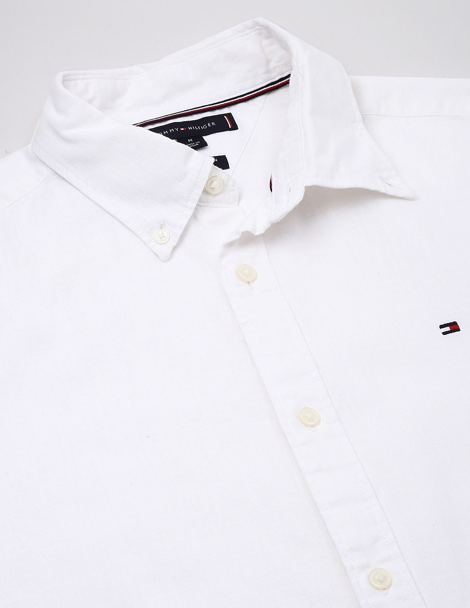 Tommy Hilfiger Solid Regular-Fit Linen Shirt