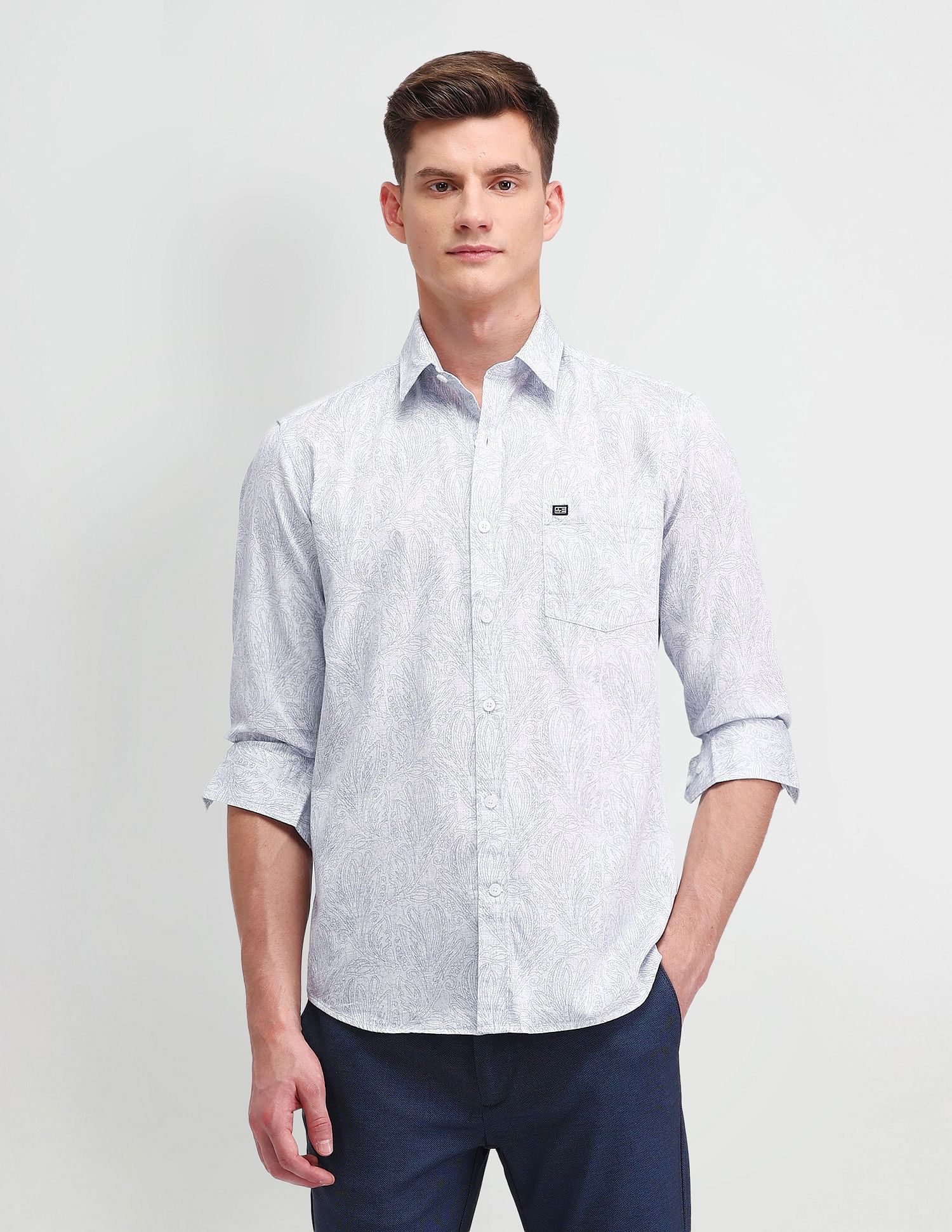 Arrow Sport Slim Fit All-Over Shirt