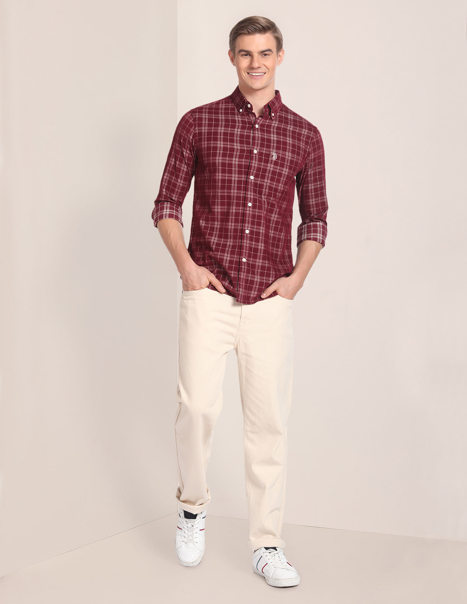 U.S. Polo Assn. Button Down Collar Corduroy Shirt