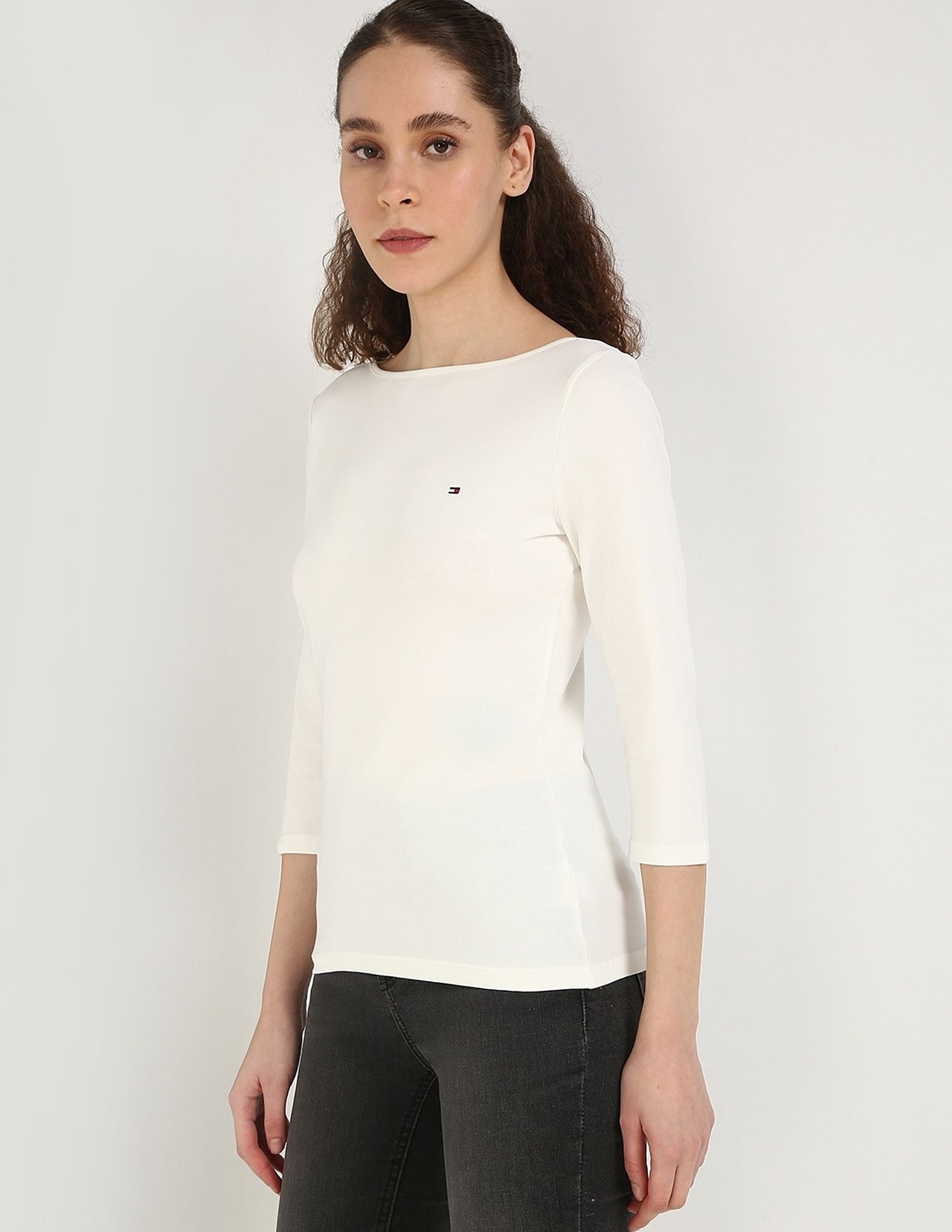 Tommy Hilfiger Solid Slim-Fit Cotton T-Shirt