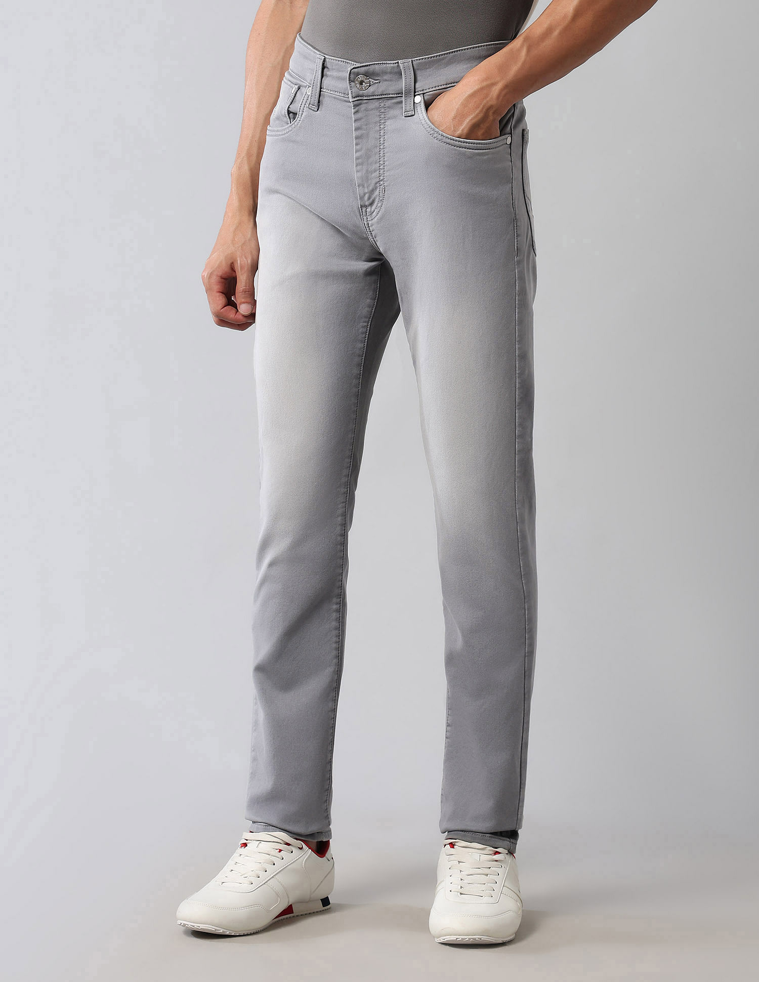 U.S. Polo Assn. Denim Co. Regallo Skinny Fit Grey Ultra Soft Jeans