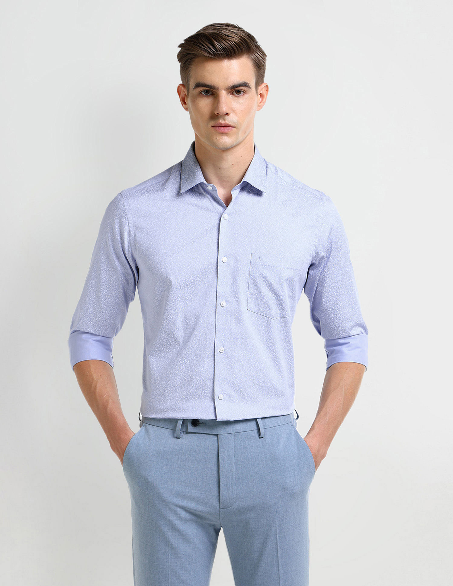 Arrow Manhattan Slim Fit Cotton Shirt