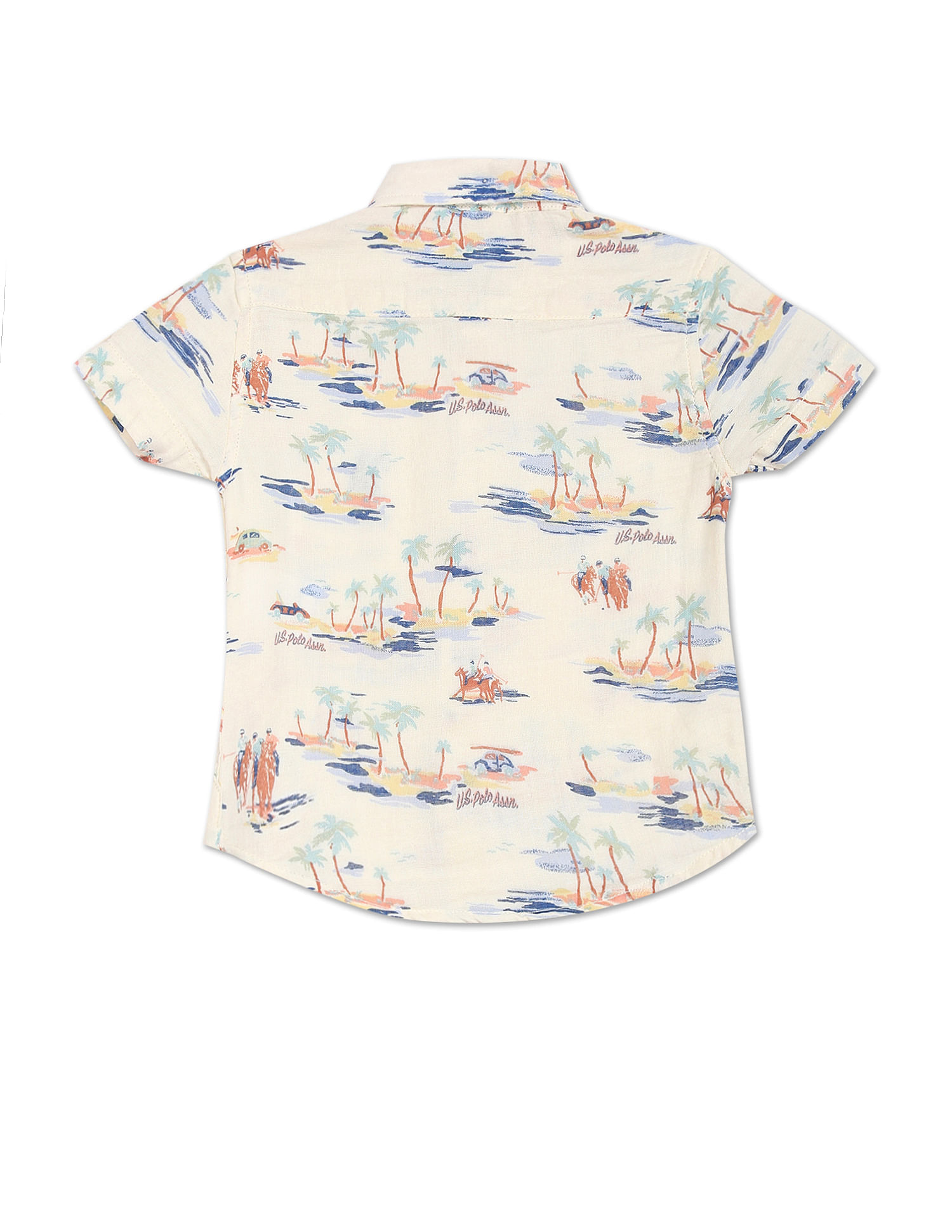 U.S. Polo Assn. Kids Boys Brand Print Short Sleeve Shirt