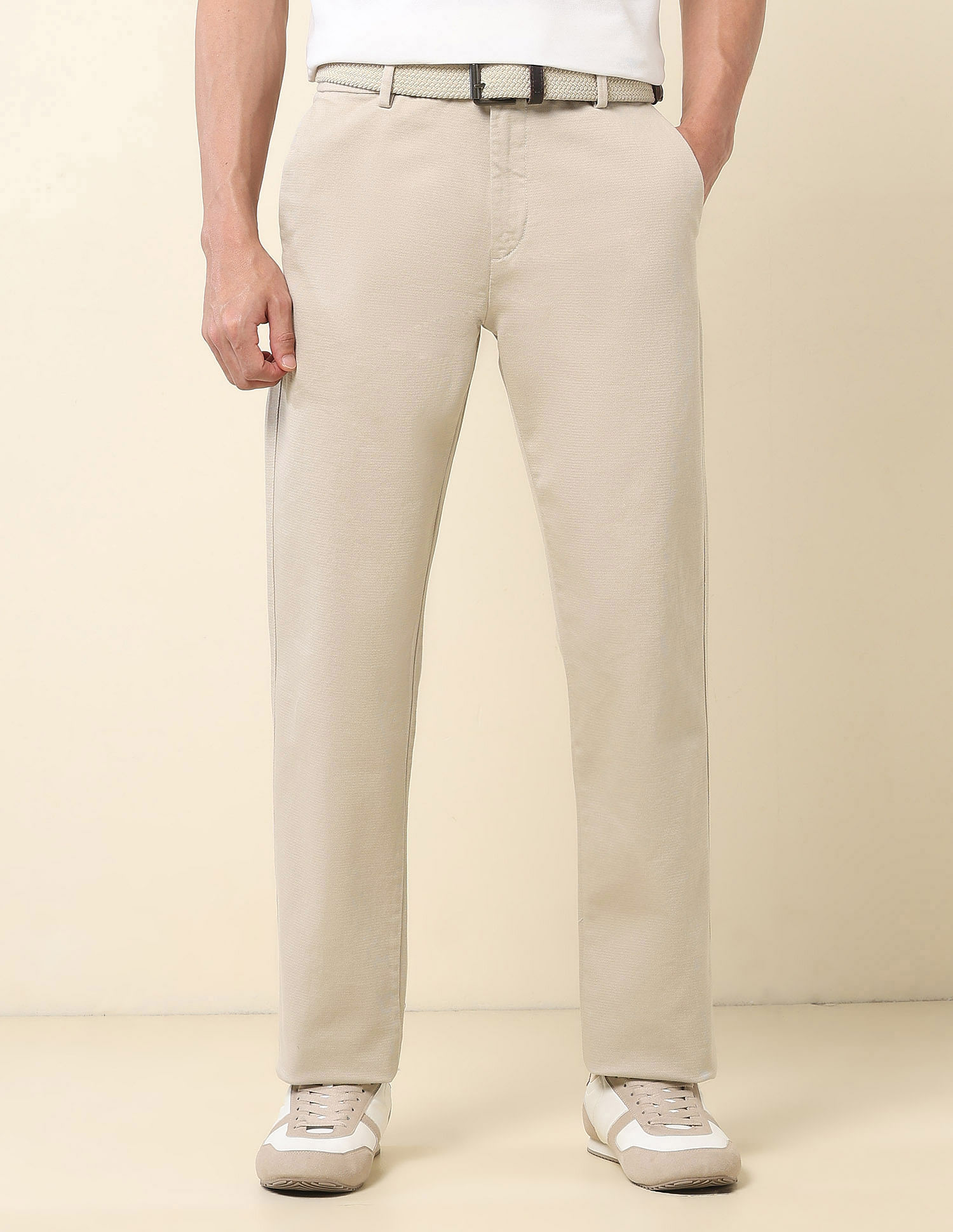 U.S. Polo Assn. Austin Slim Fit Dobby Trousers