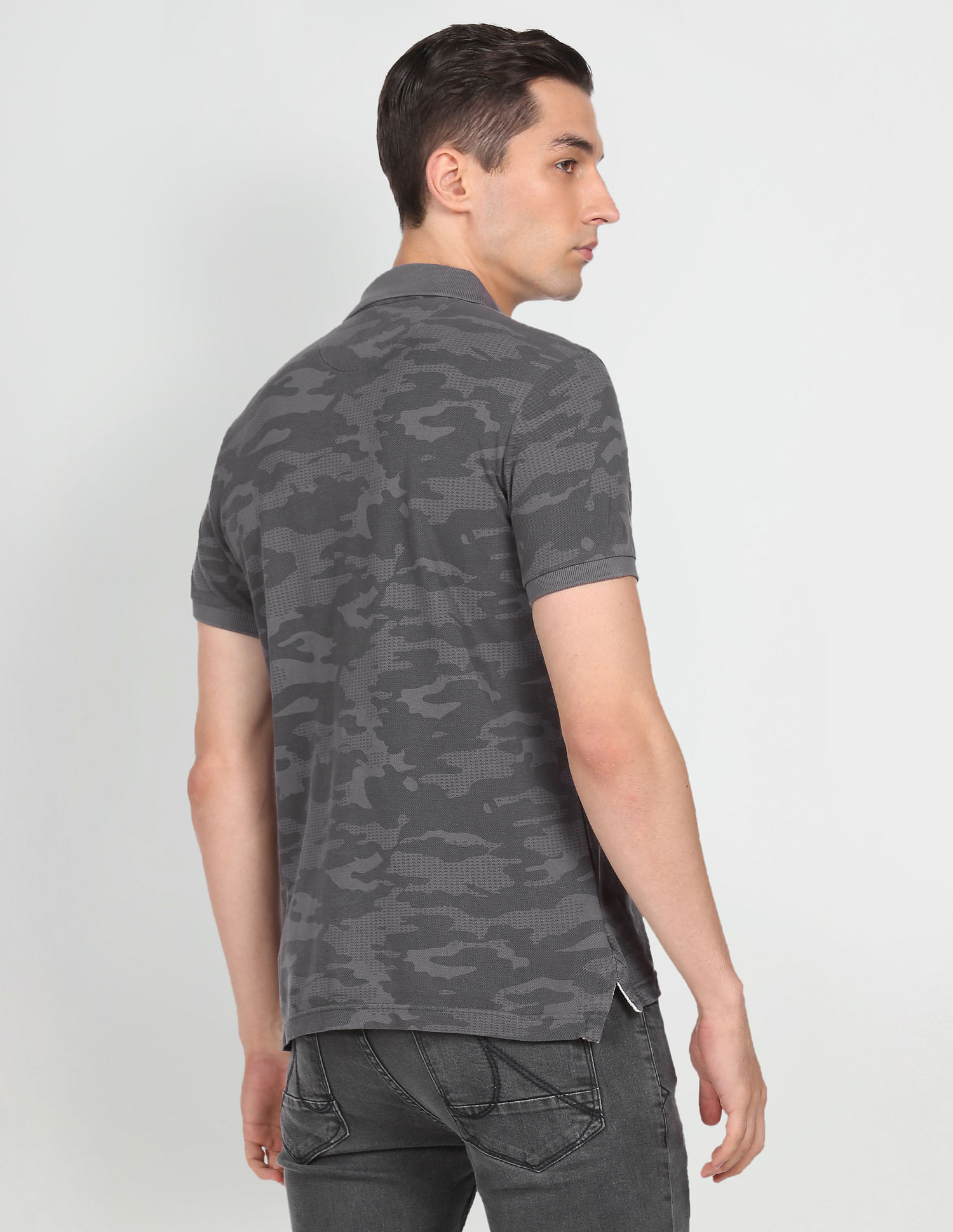 U.S. Polo Assn. Denim Co. Cotton Camouflage Print Polo Shirt