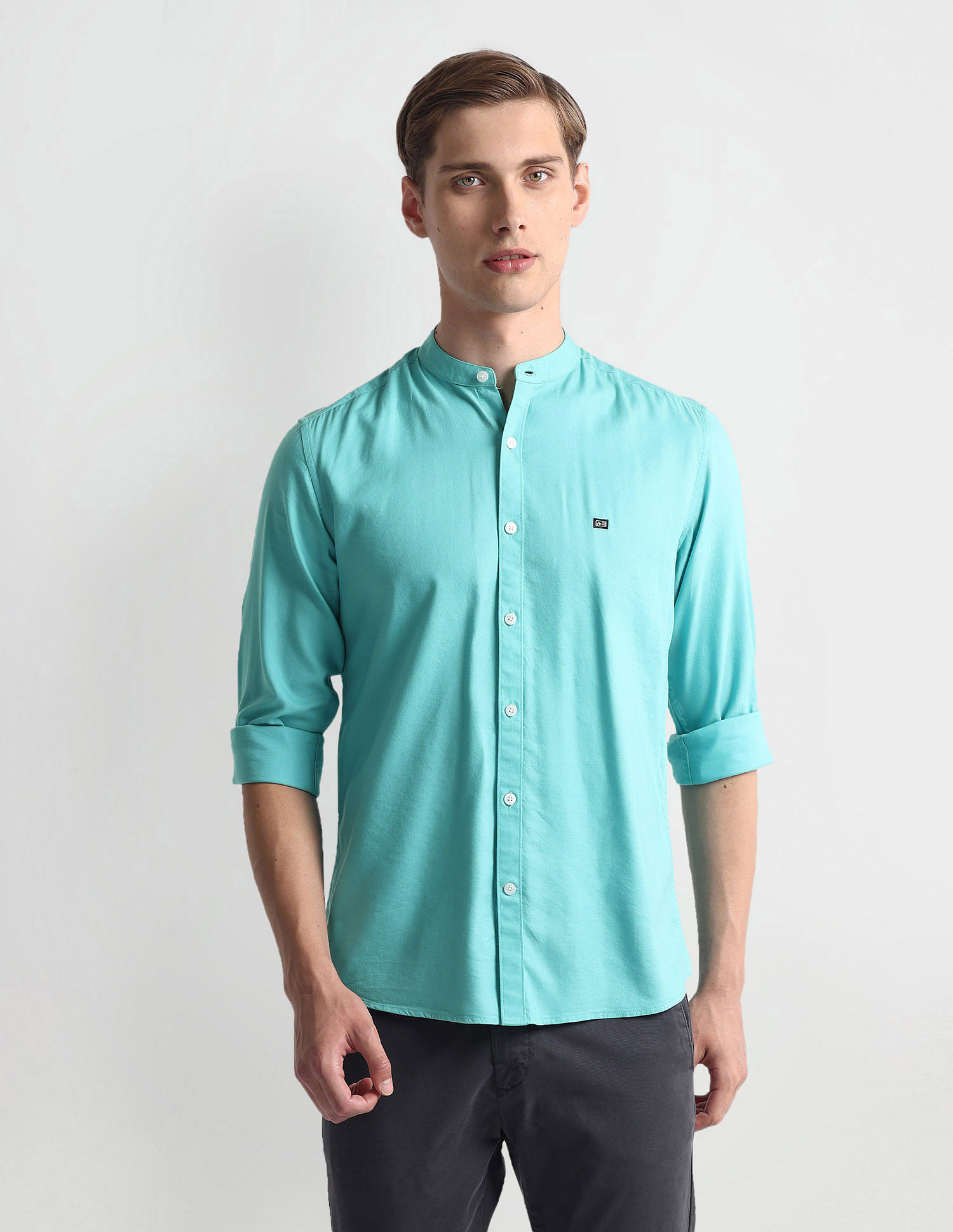 Arrow Sports Cotton Modal Slim Shirt