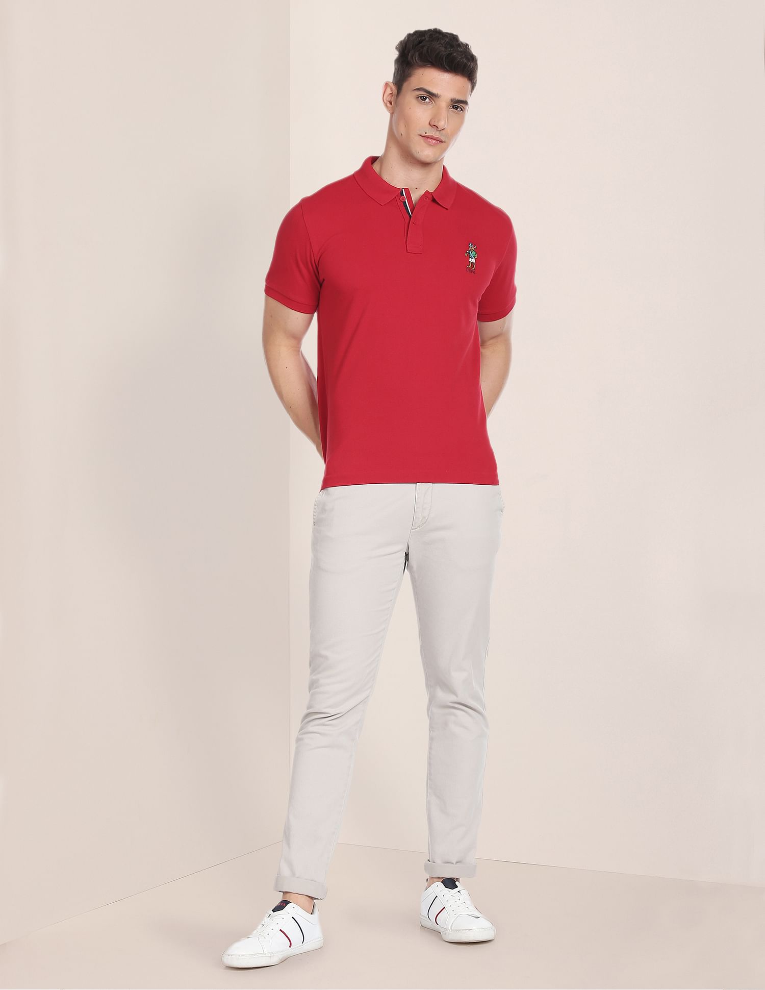 U.S. Polo Assn. Solid Mascot Polo Shirt