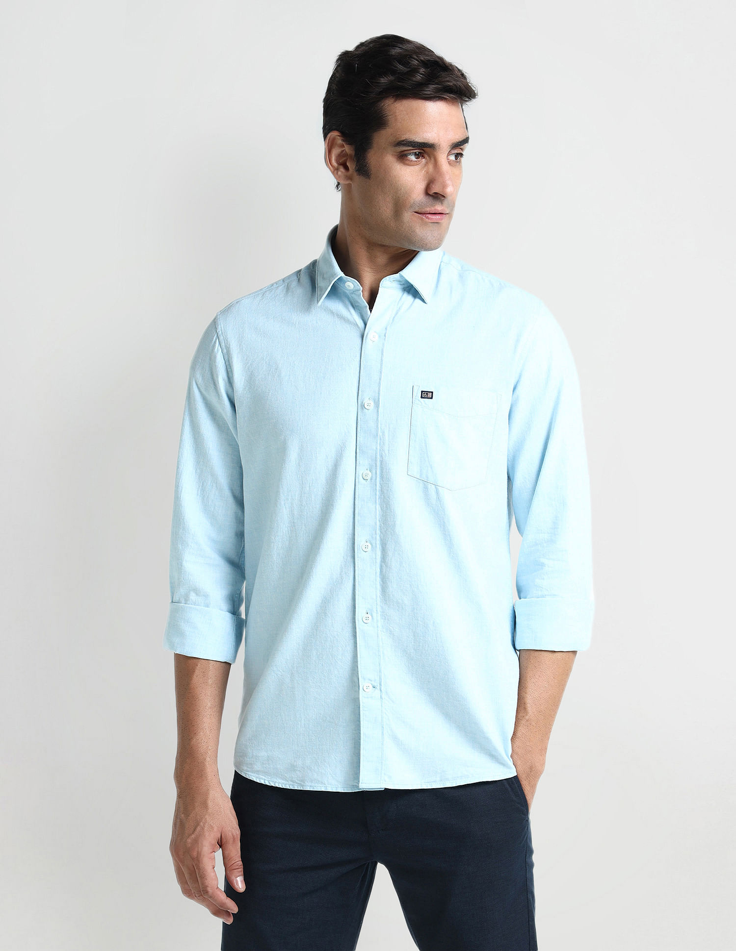 Arrow Sport Manhattan Slim Fit Cotton Shirt