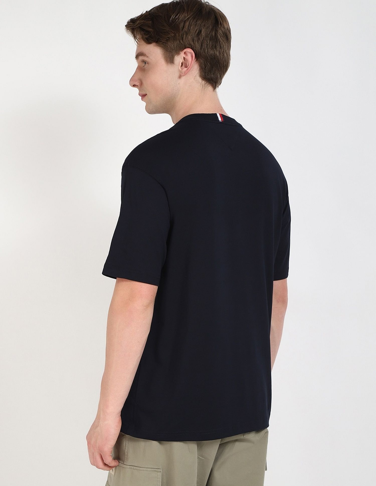 Tommy Hilfiger Embroidered Logo Regular-Fit Cotton T-Shirt