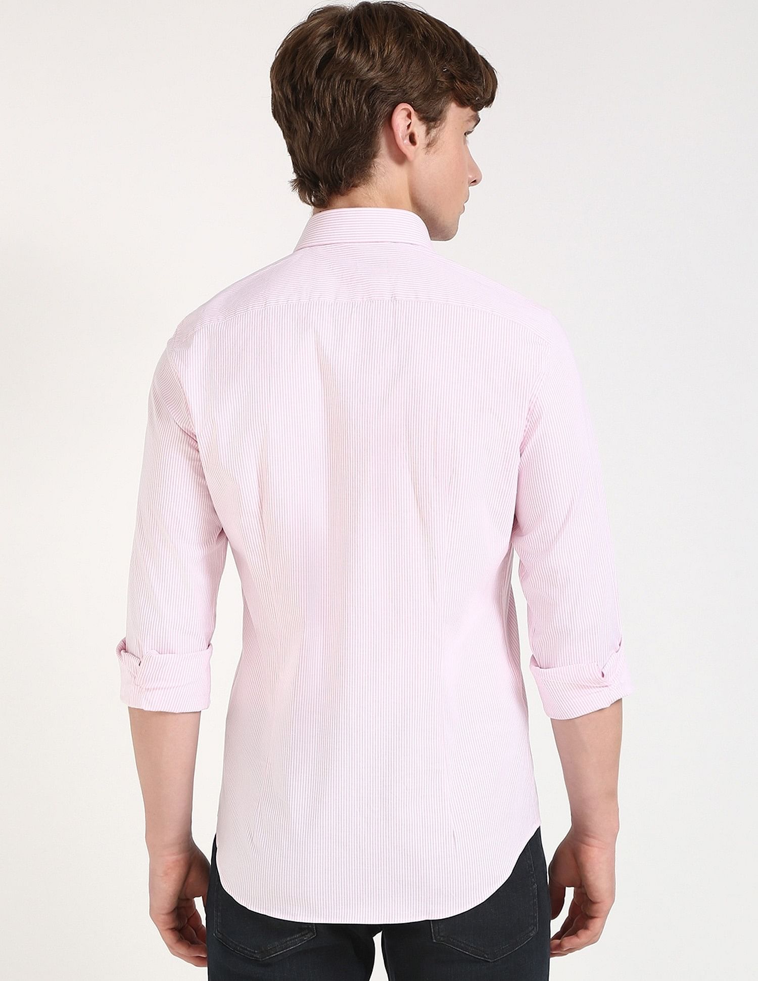 Tommy Hilfiger Striped Slim-Fit Poplin Woven Shirt