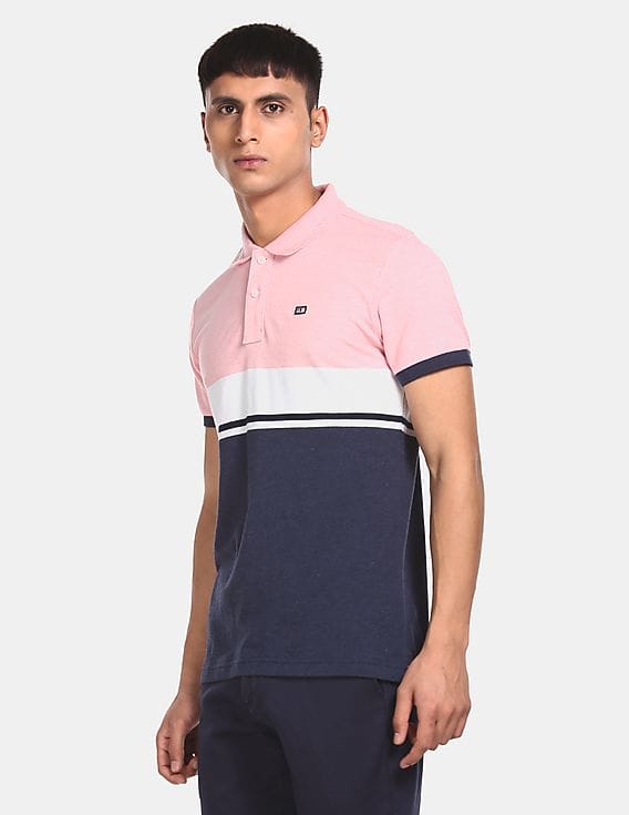 Navy Short Sleeve Pique Polo Shirt 