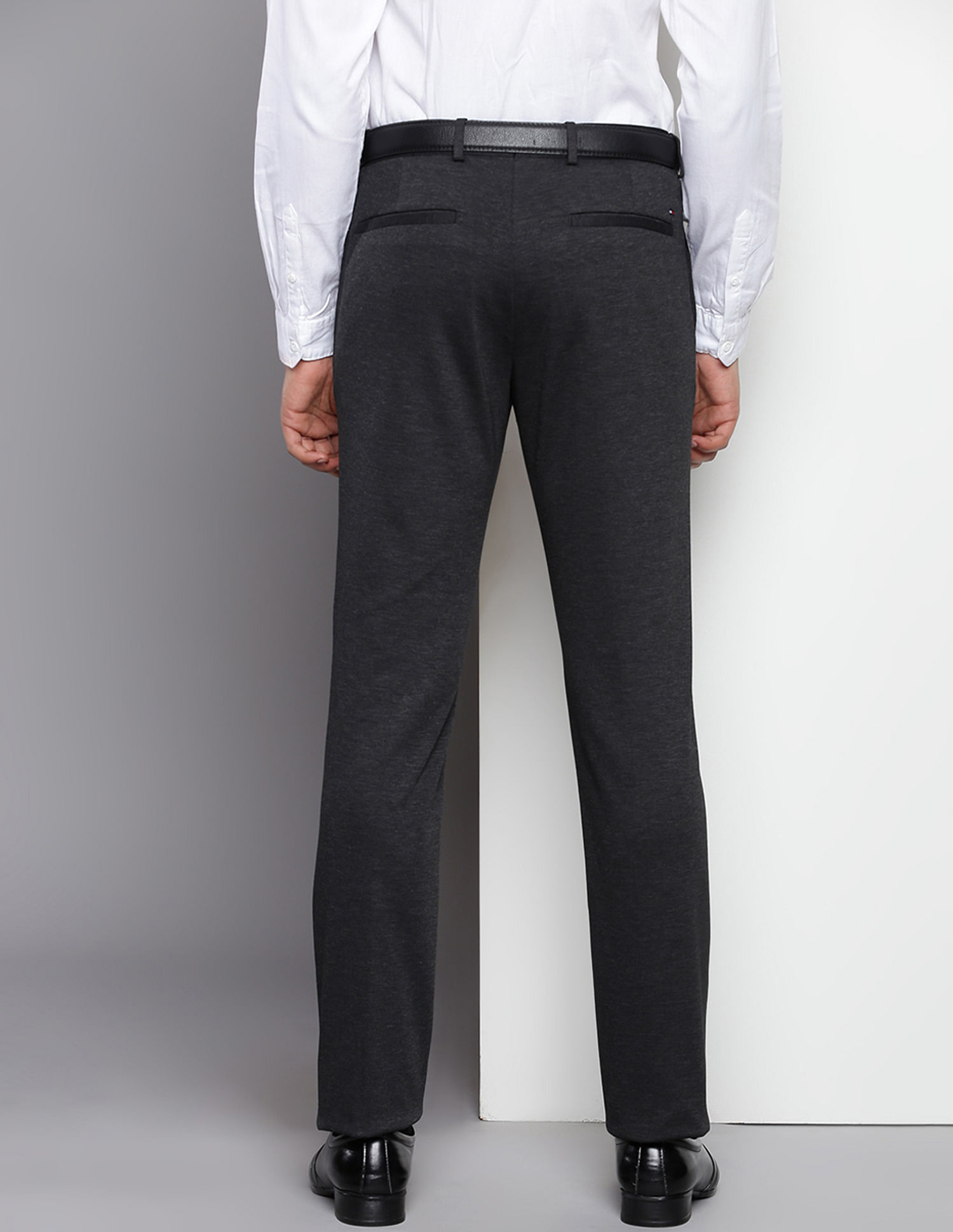 Tommy Hilfiger Mid Rise Heathered Trousers