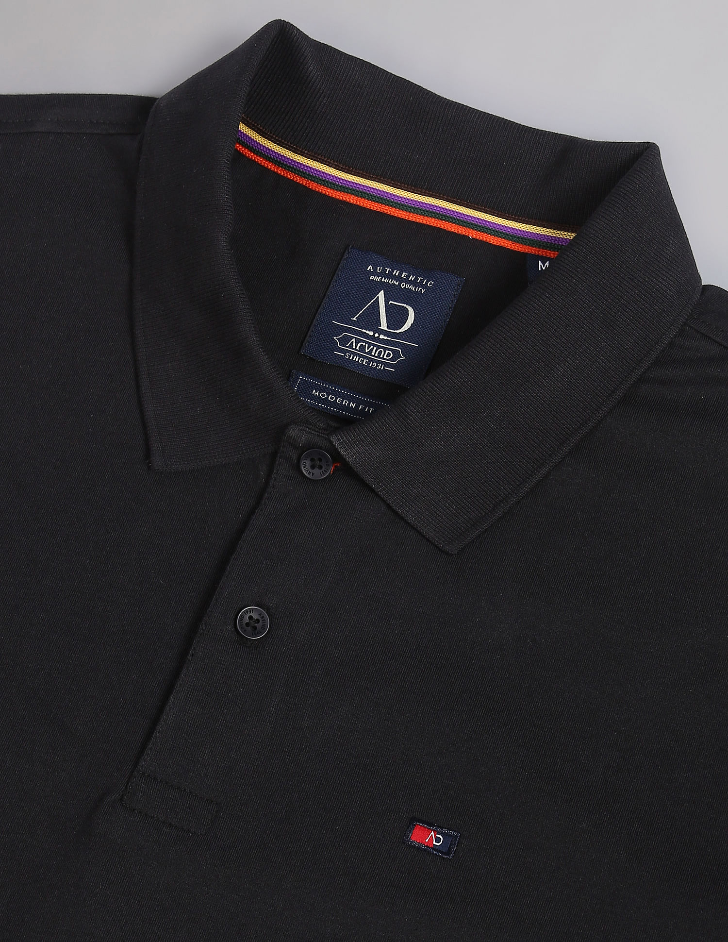 AD by Arvind Wrinkle Resistant Quick Dry Smart Polo Shirt