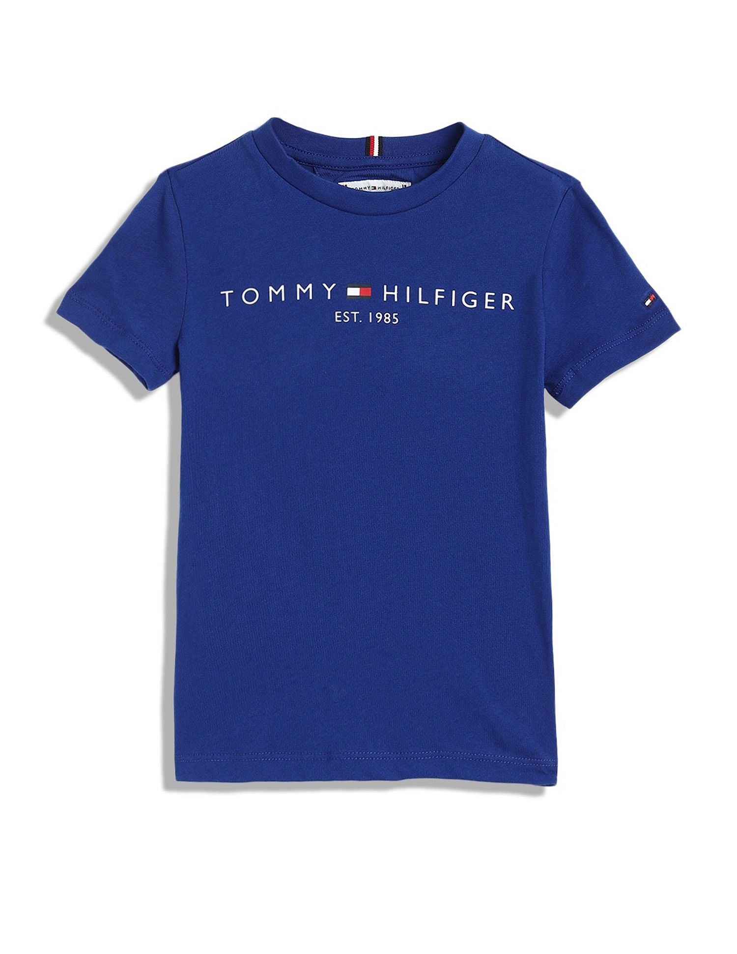 Tommy Hilfiger Kids Boys Solid Regular-Fit Cotton T-Shirt