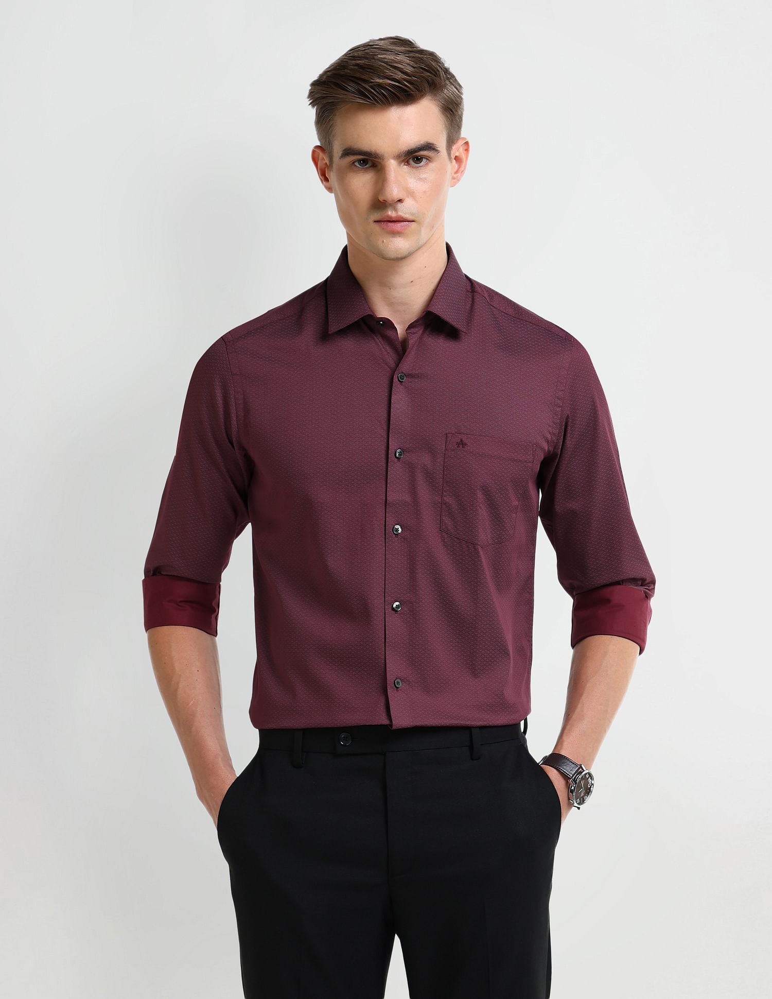Arrow All-over Print Cotton Shirt