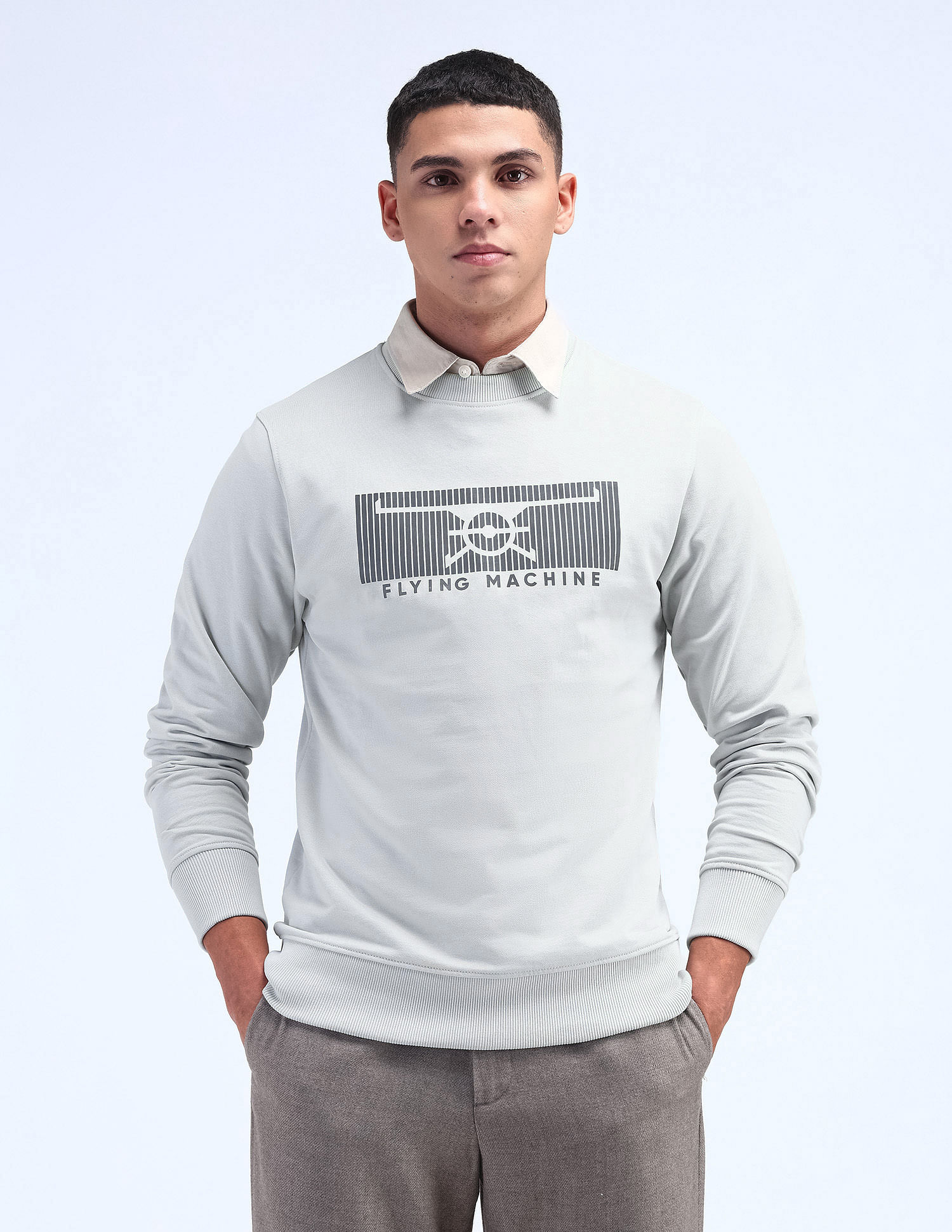 Flying Machine Brand Printed Cotton Sweatshirt