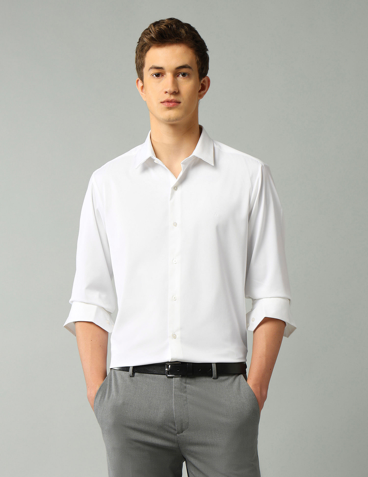 Arrow Newyork Textured Brooklyn Ultra Slim Fit Shirt