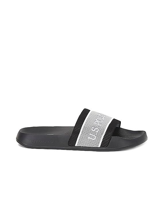 U.S. Polo Assn. Men Patterned Knit Strap Nicholson 3.0 Slides