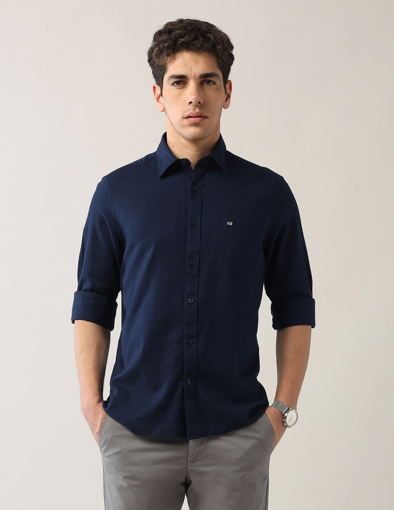 Arrow Sport Textured Dobby Shirt