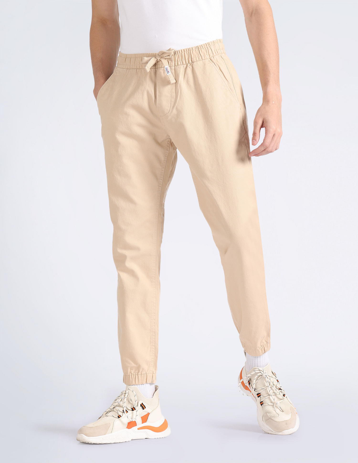 Buy Tommy Hilfiger Organic Cotton Twill Joggers NNNOW