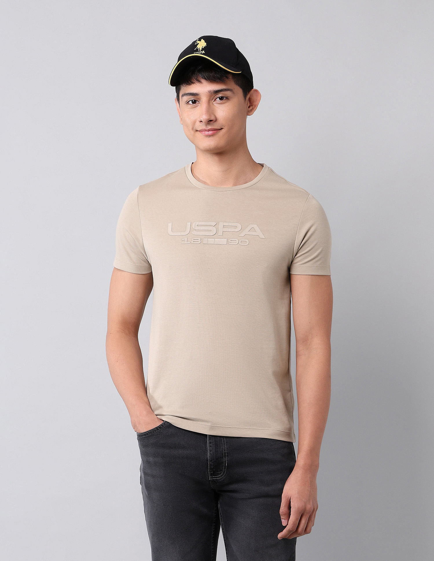 U.S. Polo Assn. Denim Co. Brand Embossed Black Label T-Shirt