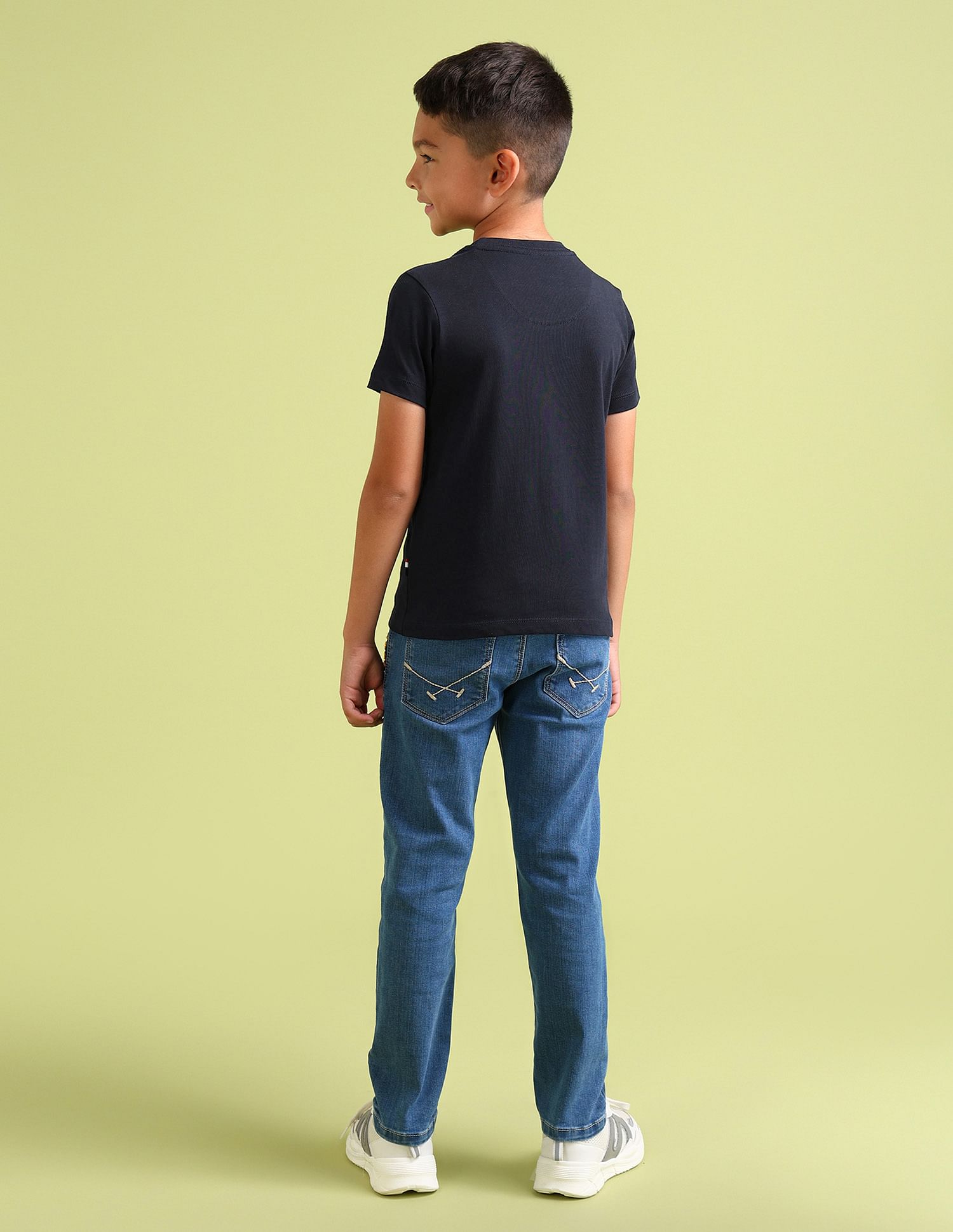 U.S. Polo Assn. Kids Boys Pure Cotton Regular T-shirt