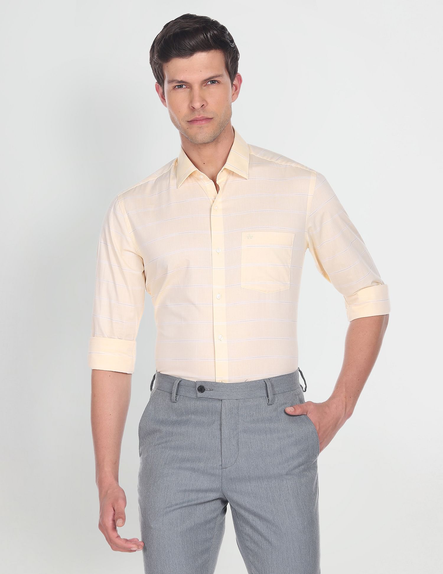 Arrow Horizontal Stripe Dobby Shirt