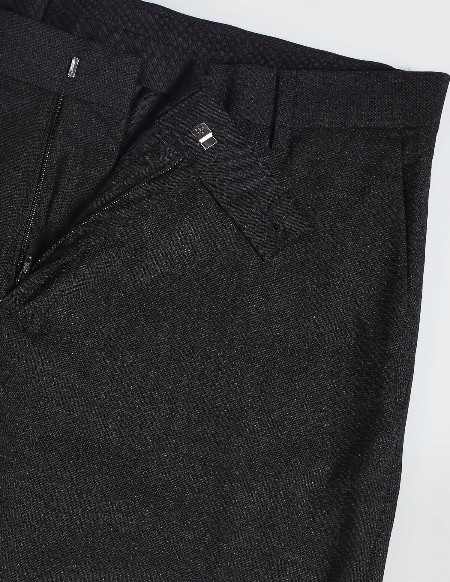 Arrow Heathered Hudson Tailored Regular Fit Trousers