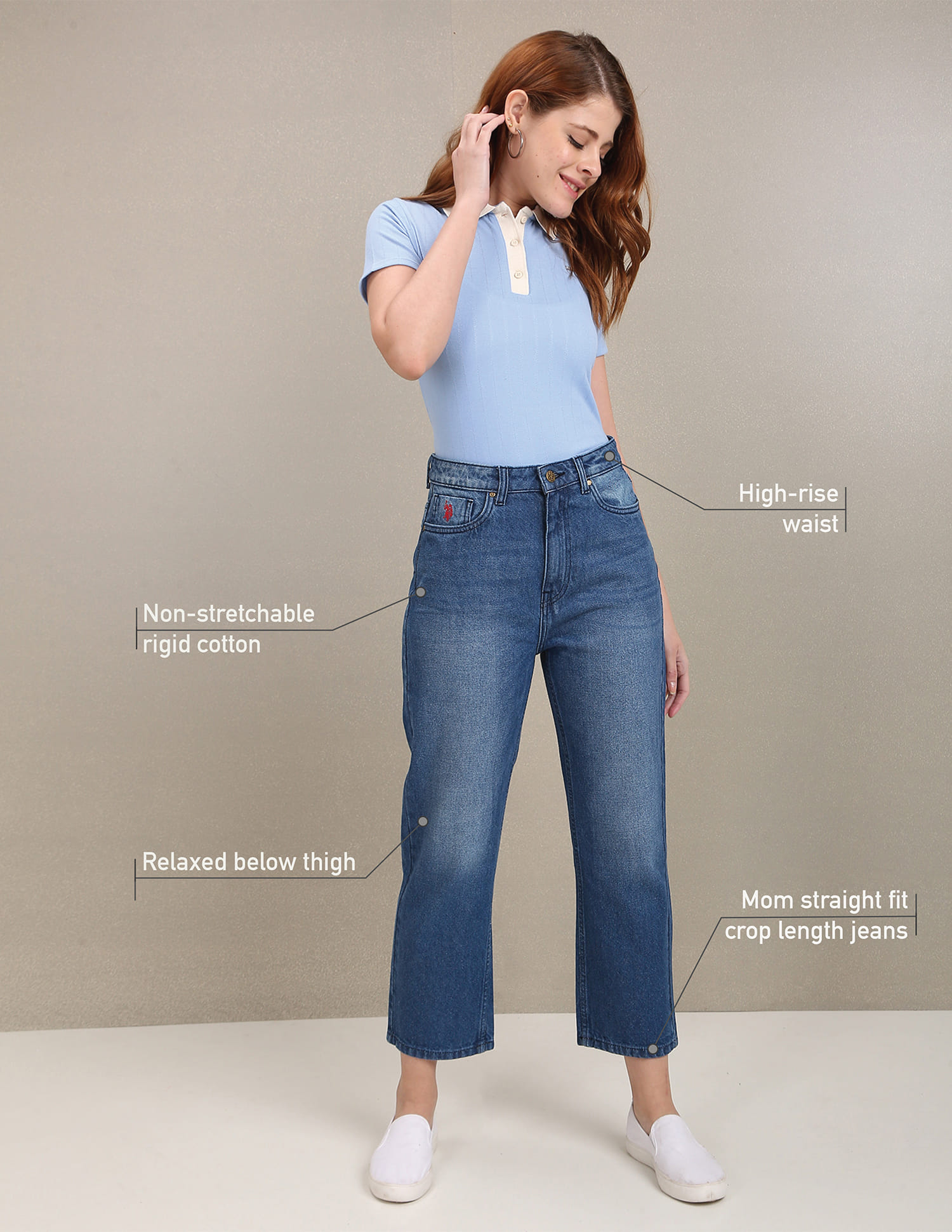 Straight Leg Jeans Cotton On Mum Jeans BN Cotton On Stretch Mom