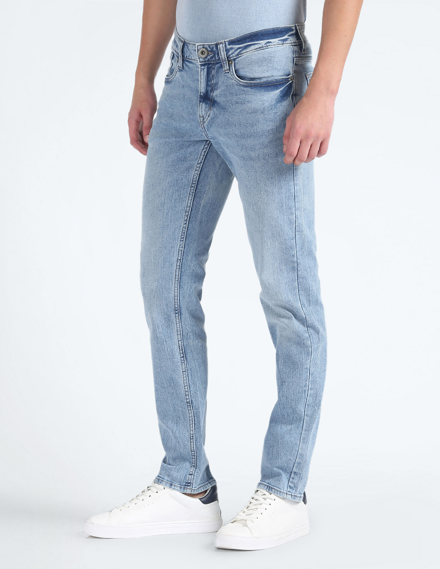 Flying Machine Mid Rise Jackson Skinny Fit Jeans