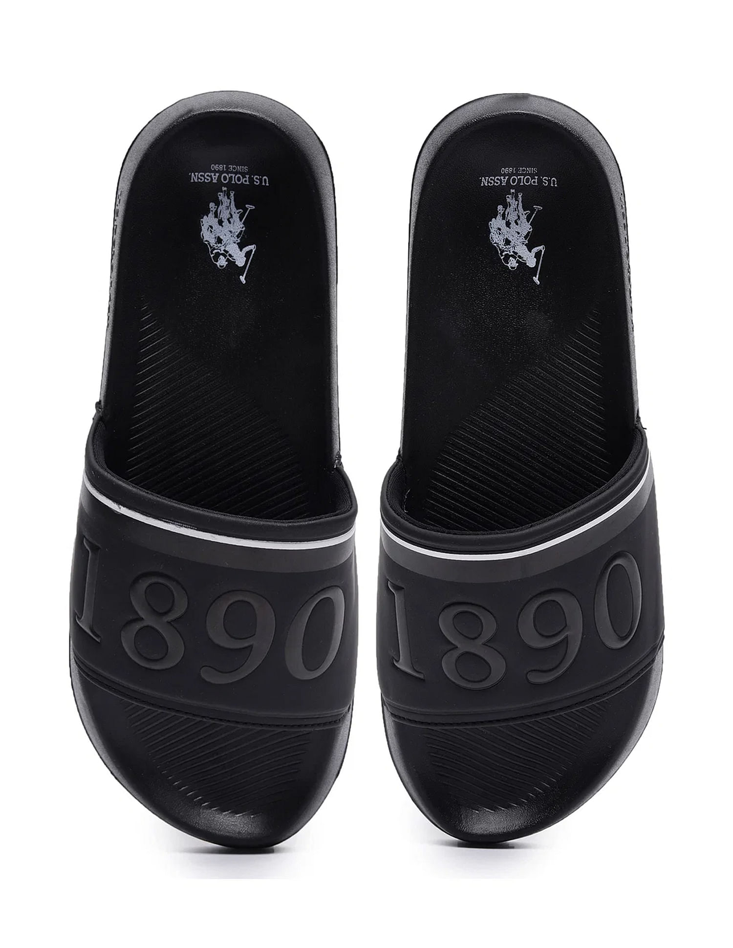 U.S. Polo Assn. Men Embossed Raffer 6.0 Slides