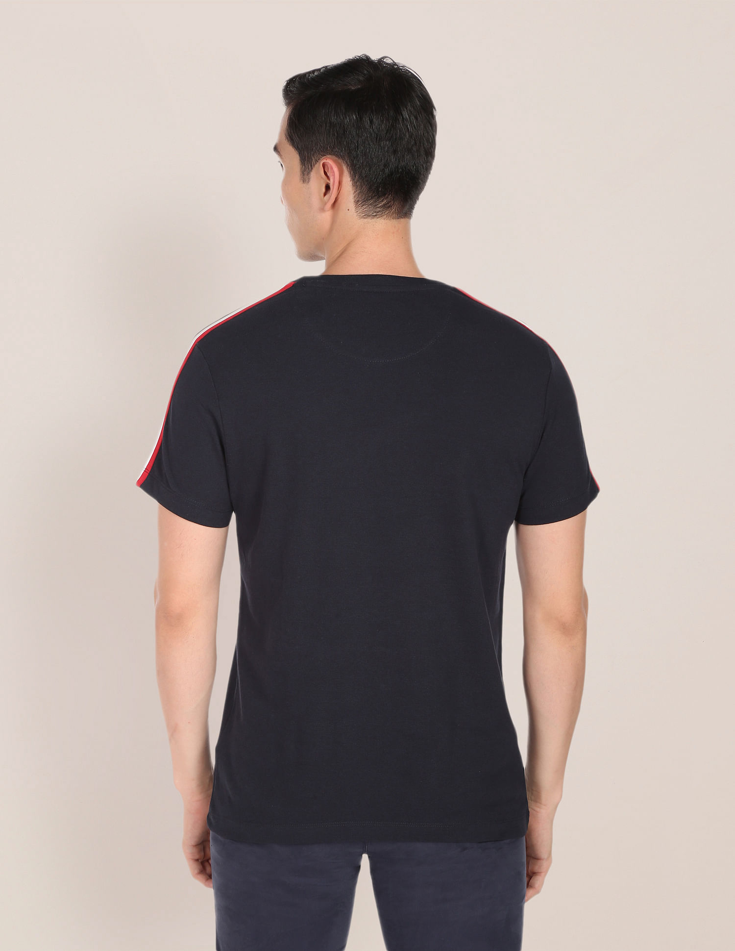 U.S. Polo Assn. Crew Neck Contrast Tape T-Shirt