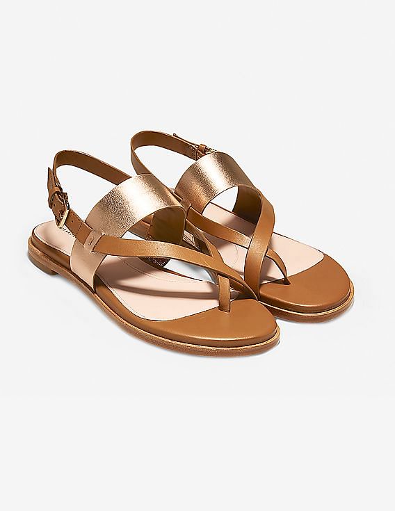 Buy Cole Haan Women Tan Anica Thong Sandals NNNOW