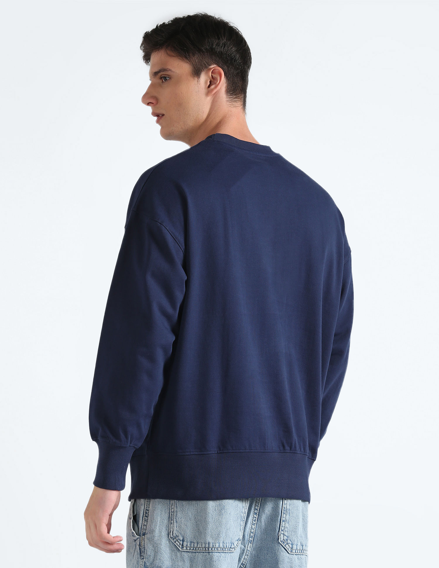 Flying Machine Crew Neck Oversized Sweatshirt