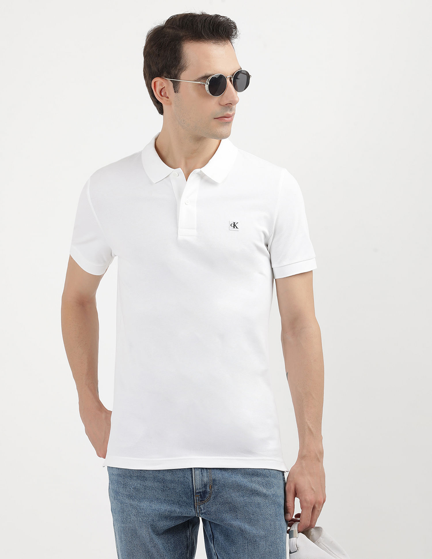 Calvin Klein Solid Slim Fit Polo Shirt
