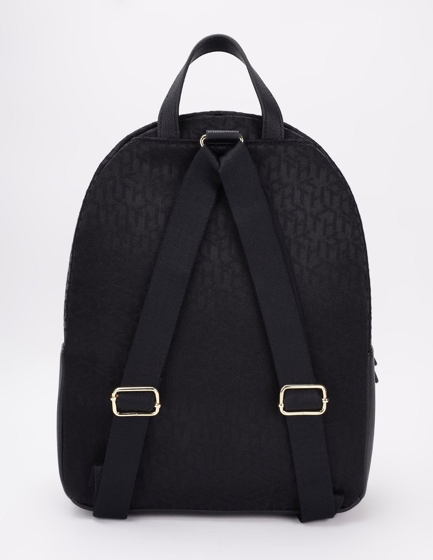 Tommy Hilfiger Logo Black Polyester Backpack