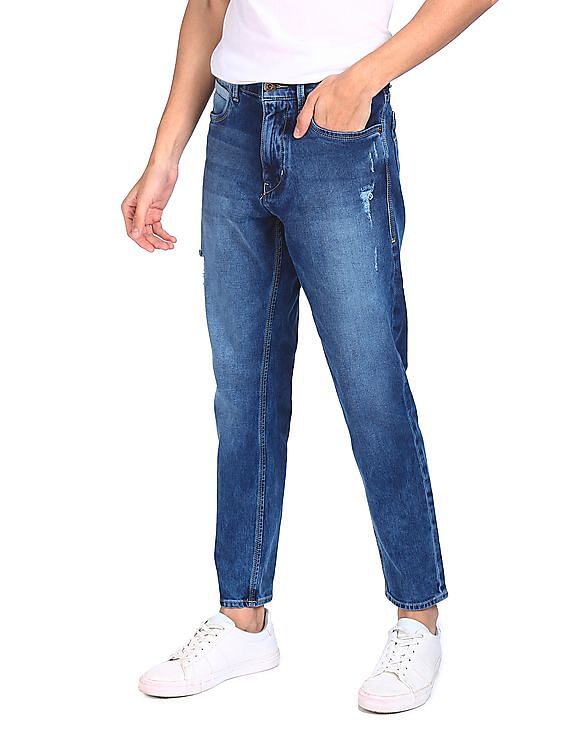 Traditie Habubu Appal Buy Flying Machine Men Blue Slim Fit Ankle Length Jeans - NNNOW.com