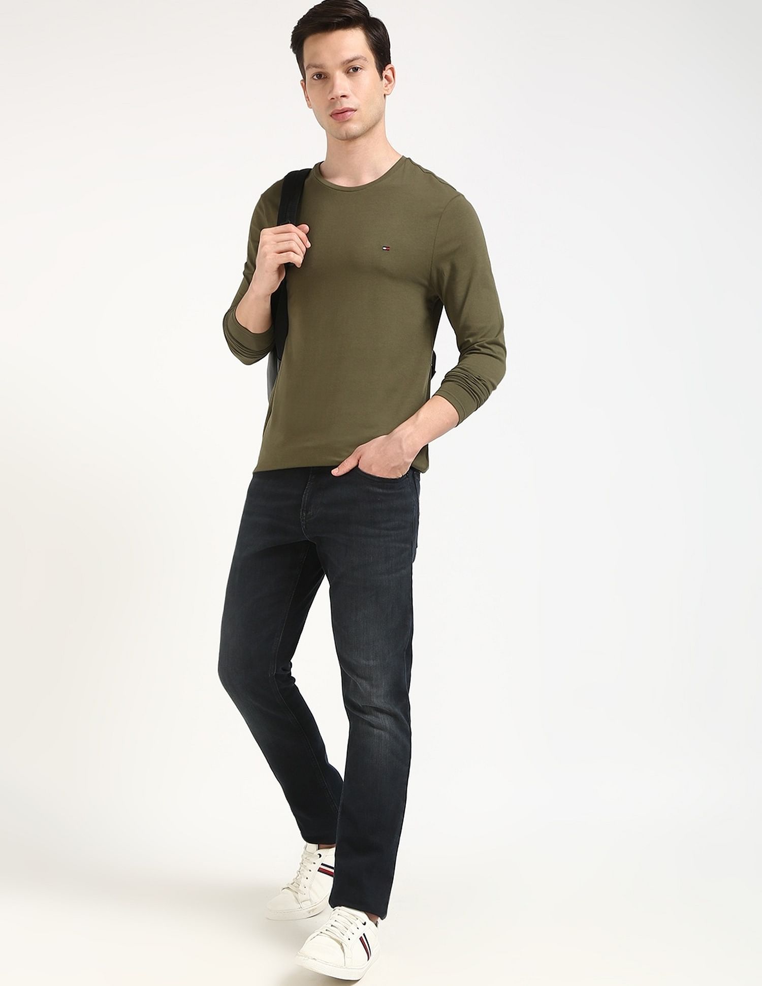 Tommy Hilfiger Solid Slim-Fit Cotton T-Shirt