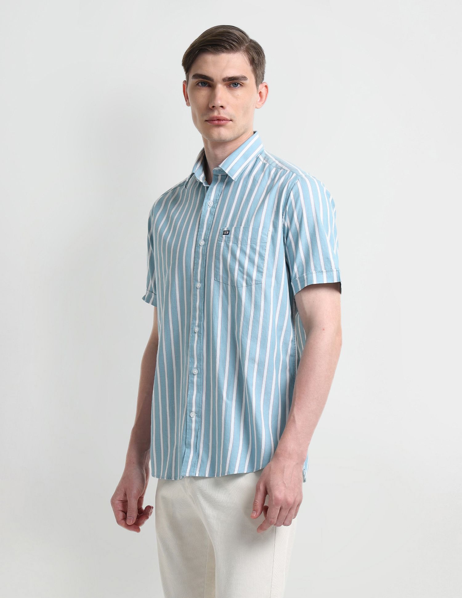 Arrow Sport Cutaway Collar Cotton Shirt