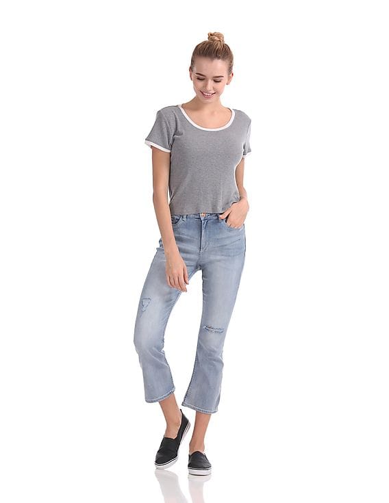 Buy Flying Machine Women Kick Flare 