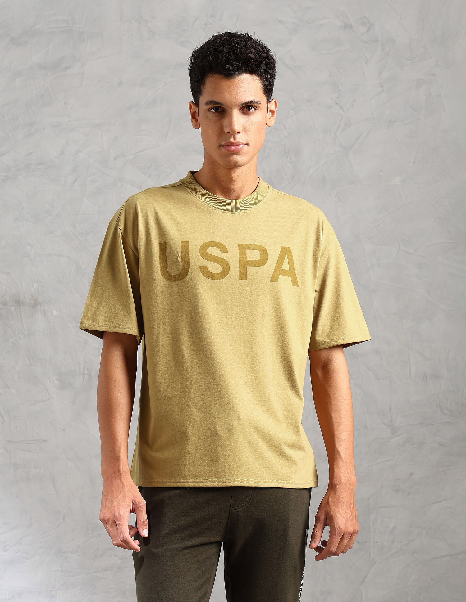 U.S. Polo Assn. Brand Printed Comfort Fit OEE09 Lounge T-Shirt - Pack Of 1