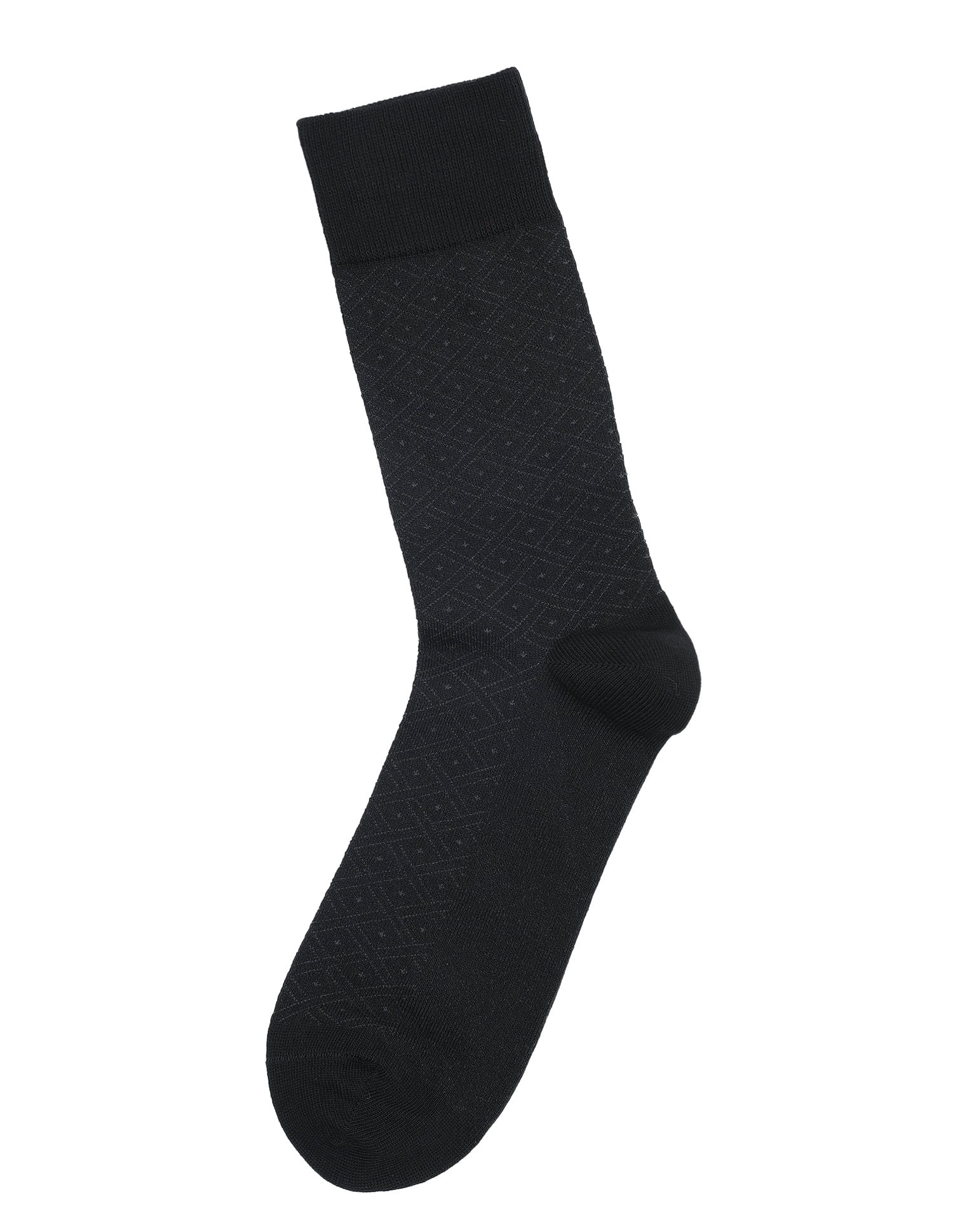 Arrow Mens Patterned Knit Full Length Cotton Socks - Pack Of 1