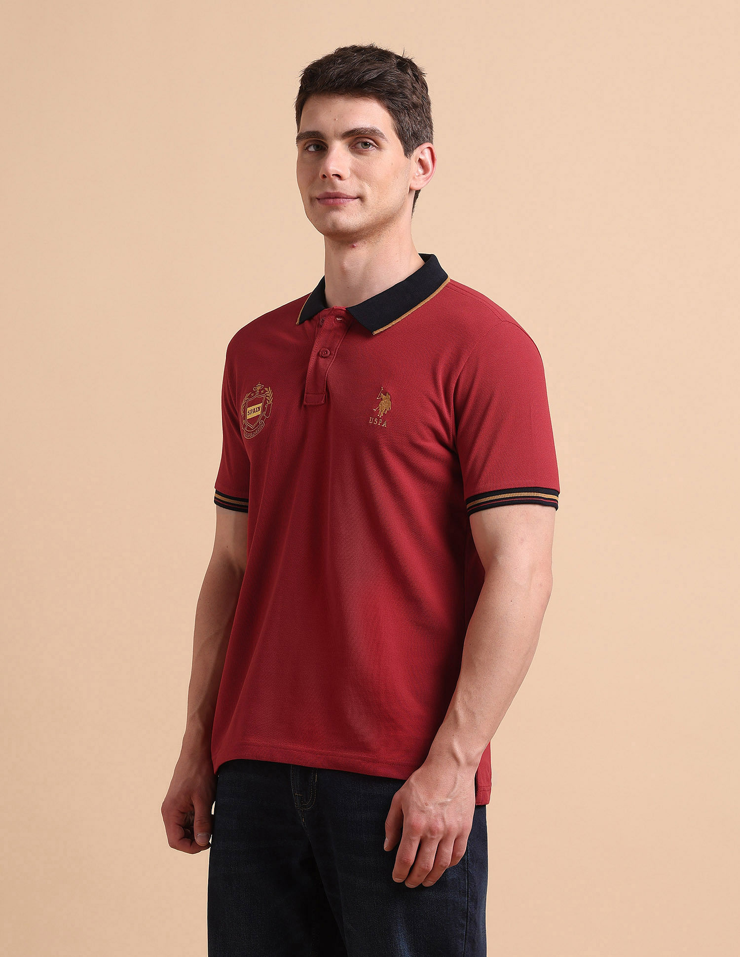 U.S. Polo Assn. Slim Fit Iconic Number Polo Shirt
