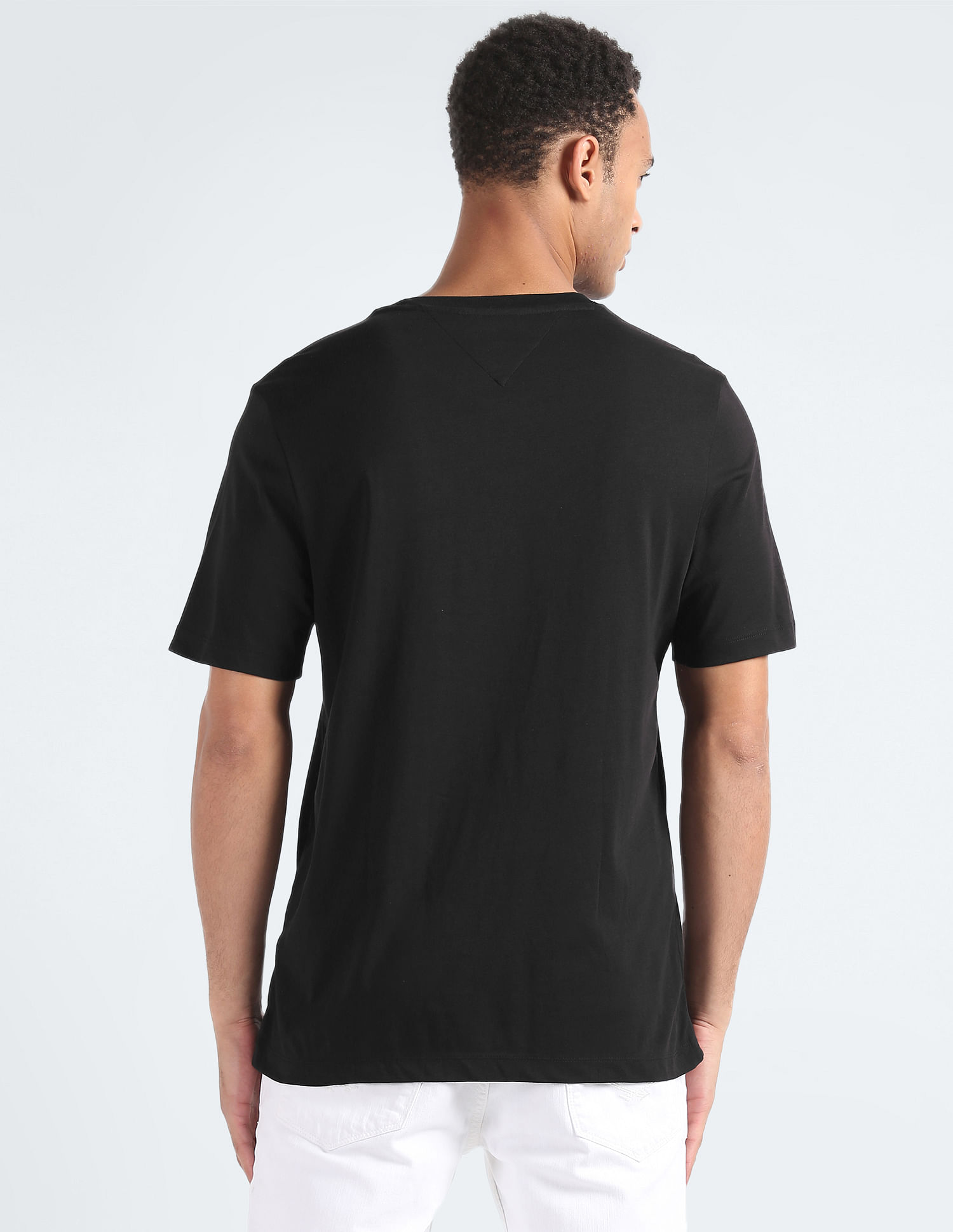 Tommy Hilfiger Monotype Vertical Stripe Cotton T-Shirt