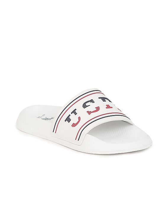 U.S. Polo Assn. Men Embossed Logo Lightweight Nordin Slides