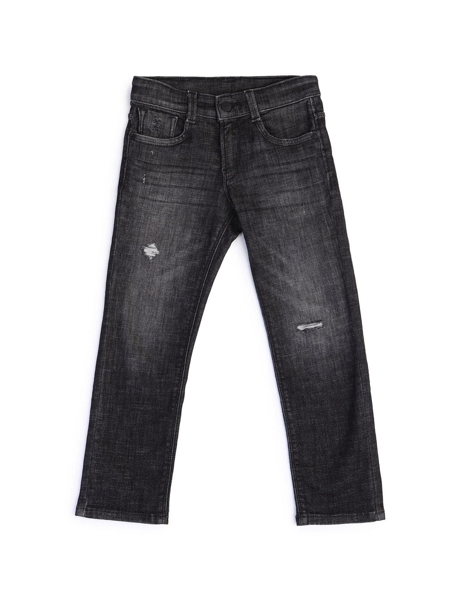 U.S. Polo Assn. Kids Boys Regular fit Grey Jeans