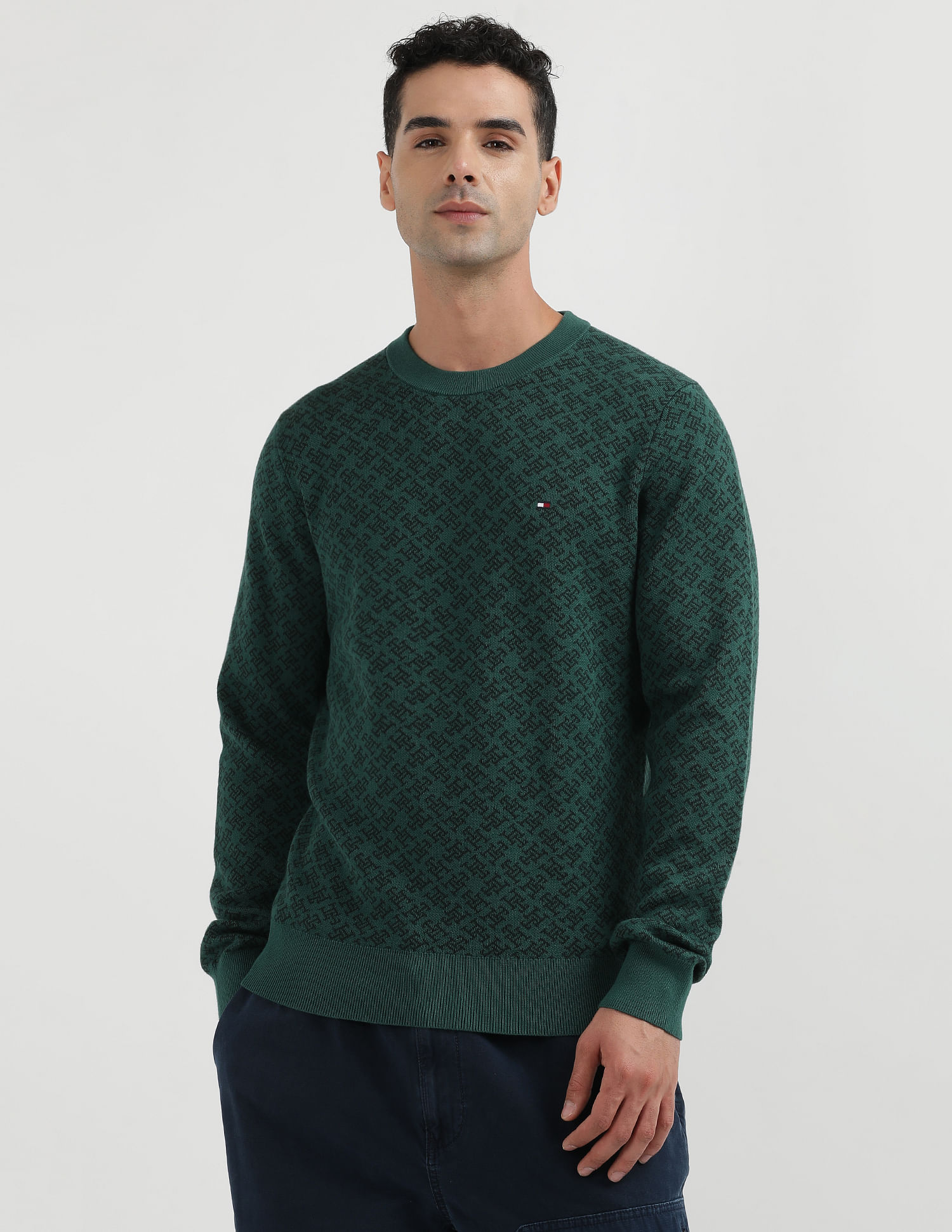 Tommy Hilfiger All Over Monogram Sweater